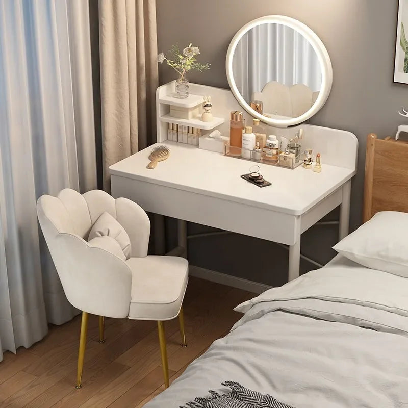 Dresser Bedroom Simple Modern Small Apartment Makeup Table Makeup Table Dressing Table Small 2025 Light Luxury New