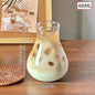 Transparent Coffee Cup, Japanese Style Glass Cup, Layered Cocktail Dessert Display Cup, Breakfast Milk Cup, 300ml Cold Drink Cup