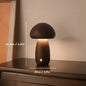 Wooden Mushrooms Night Light Touch Switch Bedroom Bedside Table Lamp Walnut Beech Wood Warm Dimmable Desk Light USB Chargeable