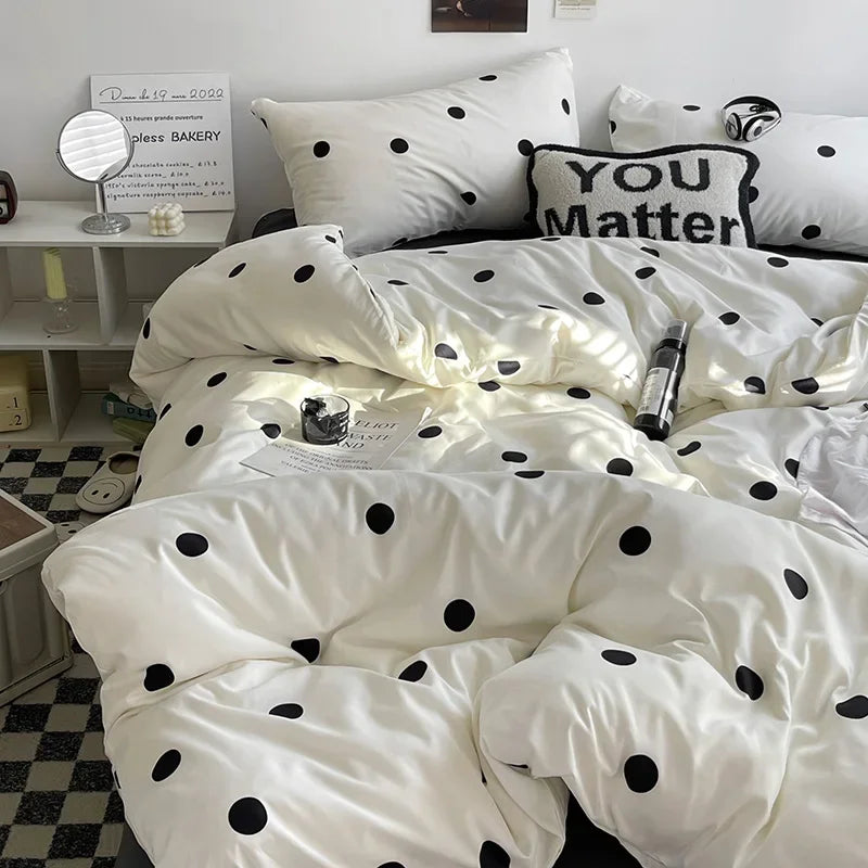 Queen/King Double Single Bed Stripe Bedding Comforter Set with Pillowcase bed sheet Single Full Size Bed Linen Duvet Cover Set