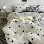 Queen/King Double Single Bed Stripe Bedding Comforter Set with Pillowcase bed sheet Single Full Size Bed Linen Duvet Cover Set
