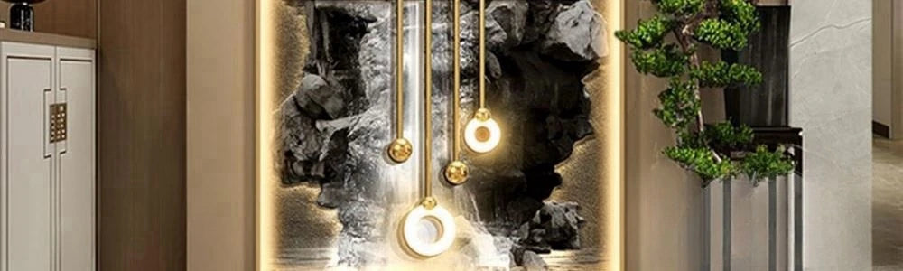 Modern LED Wall Lamp Crystal Porcelain