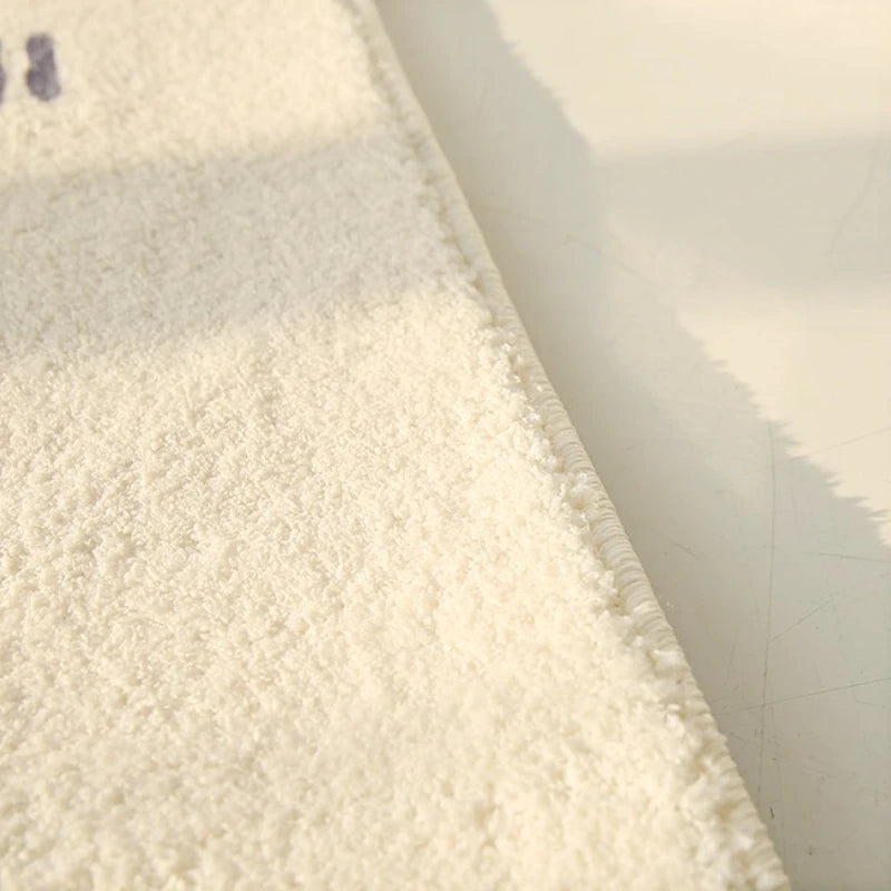 Minimalist Style Bedroom Decor Line Carpet Thick Plush Carpets for Living Room Fluffy Soft Bedside Floor Mat Washable Lounge Rug