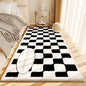 Minimalist Style Bedroom Decor Line Carpet Thick Plush Carpets for Living Room Fluffy Soft Bedside Floor Mat Washable Lounge Rug