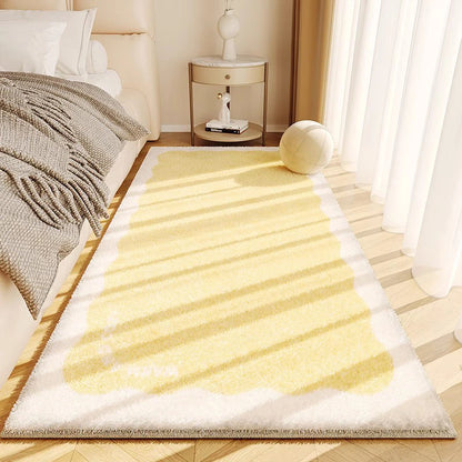 Minimalist Style Bedroom Decor Line Carpet Thick Plush Carpets for Living Room Fluffy Soft Bedside Floor Mat Washable Lounge Rug