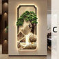 Neo-Chinese LED Mural Lamp For Corridor Foyer Living Room Entrance Bedroom Home Decoration Painting Background Wall Light Lustre