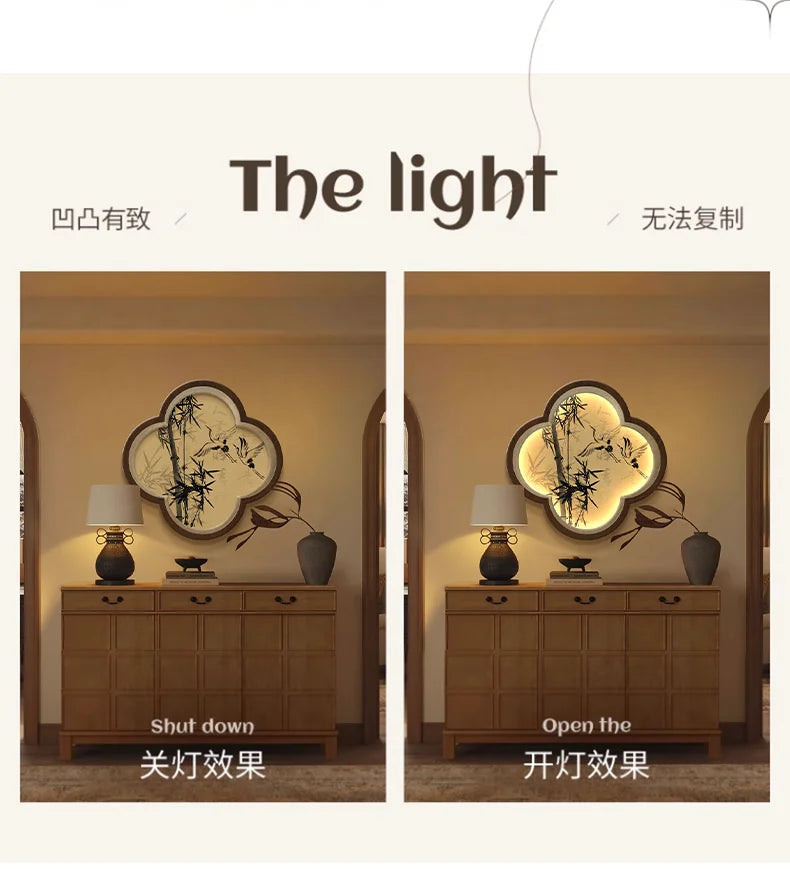 Modern Creative LED Wall Lamp For Living Room Entrance Bedroom Study Dining Hanging Painting Mural Light Lustre Home Decorations