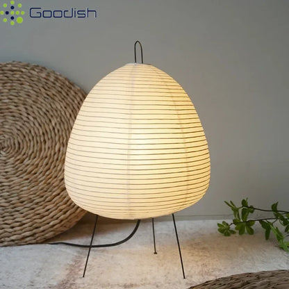 Modern Wabi-sabi Tripod Rice Paper LED Table Lamps