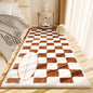 Minimalist Style Bedroom Decor Line Carpet Thick Plush Carpets for Living Room Fluffy Soft Bedside Floor Mat Washable Lounge Rug