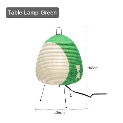 Modern Wabi-sabi Tripod Rice Paper LED Table Lamps
