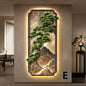 Neo-Chinese LED Mural Lamp For Corridor Foyer Living Room Entrance Bedroom Home Decoration Painting Background Wall Light Lustre