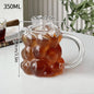 Transparent Coffee Cup, Japanese Style Glass Cup, Layered Cocktail Dessert Display Cup, Breakfast Milk Cup, 300ml Cold Drink Cup