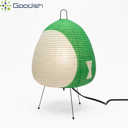 Modern Wabi-sabi Tripod Rice Paper LED Table Lamps