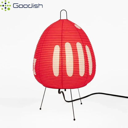 Modern Wabi-sabi Tripod Rice Paper LED Table Lamps