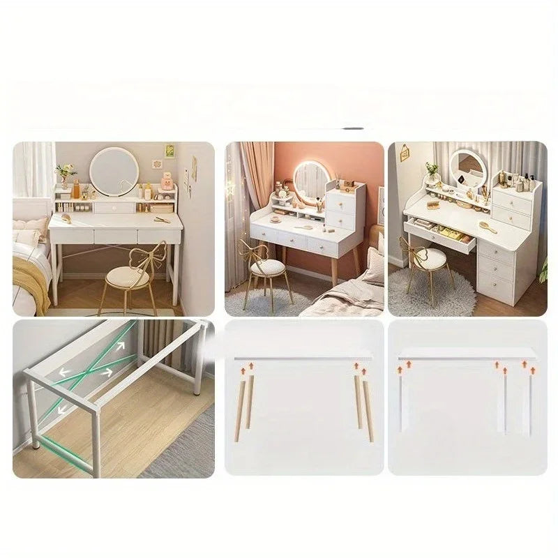 Dresser Bedroom Simple Modern Small Apartment Makeup Table Makeup Table Dressing Table Small 2025 Light Luxury New