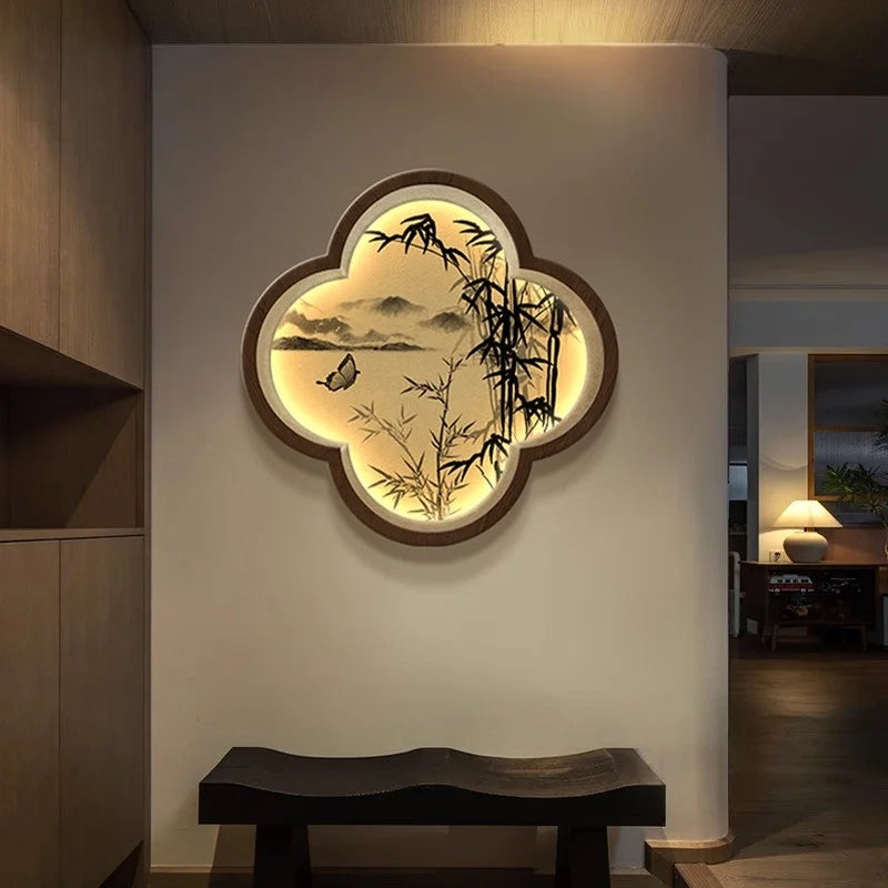Modern Creative LED Wall Lamp For Living Room Entrance Bedroom Study Dining Hanging Painting Mural Light Lustre Home Decorations
