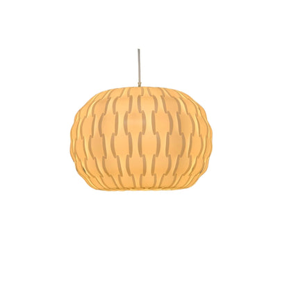 JOYINLED 40cm Hollow Woven Chandelier Shade, Lamp Shade for Pendant Light, White Acrylic Lamp Shade, Chandelier Light Cover