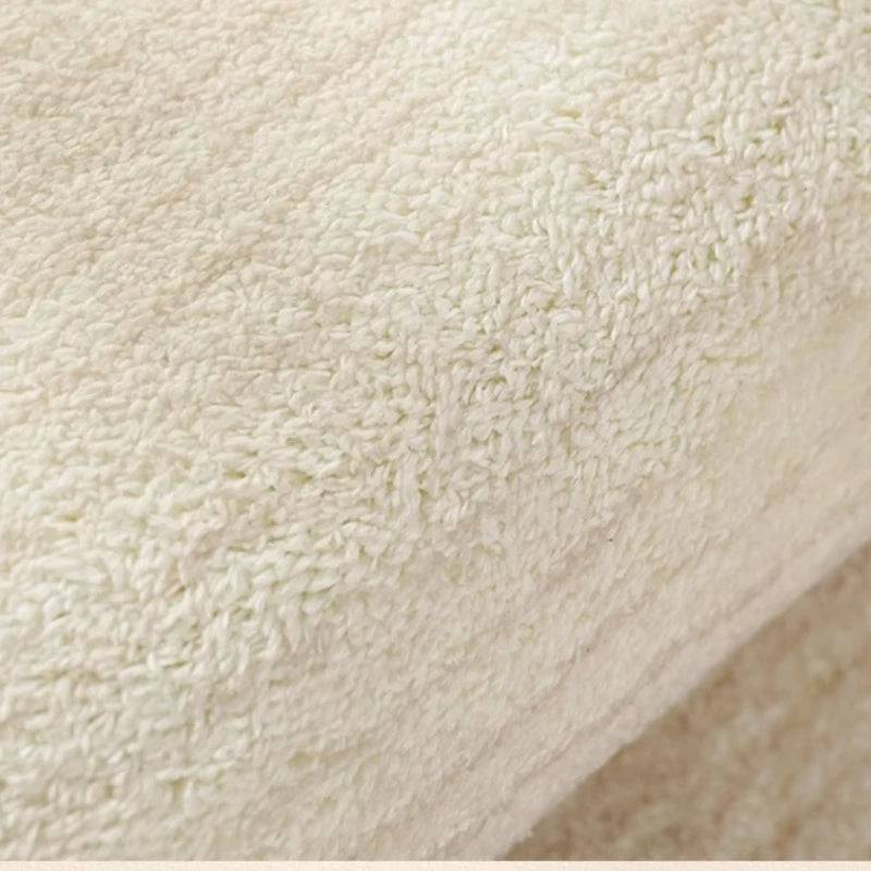 French Cream Style Carpets for Living Room Irregular Shape Bedroom Decor Line Carpet Fluffy Soft Plush Rug Thick Washable Mat