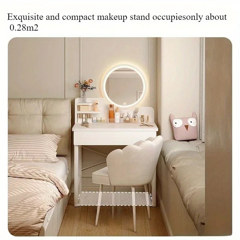 Dresser Bedroom Simple Modern Small Apartment Makeup Table Makeup Table Dressing Table Small 2025 Light Luxury New