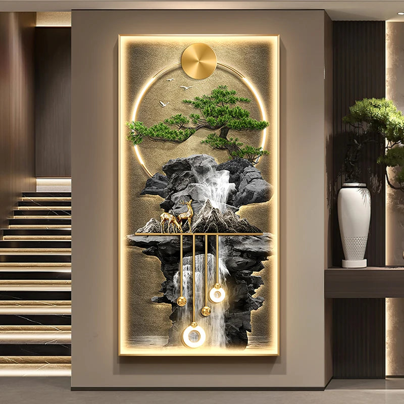 Modern LED Wall Lamp Crystal Porcelain