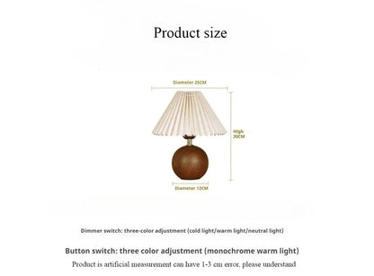 LED Table Lamp Nordic Pleated Fabric Tricolour Light US/EU /USB Living Room Home Bedroom Atmosphere Decoration LED Night Light