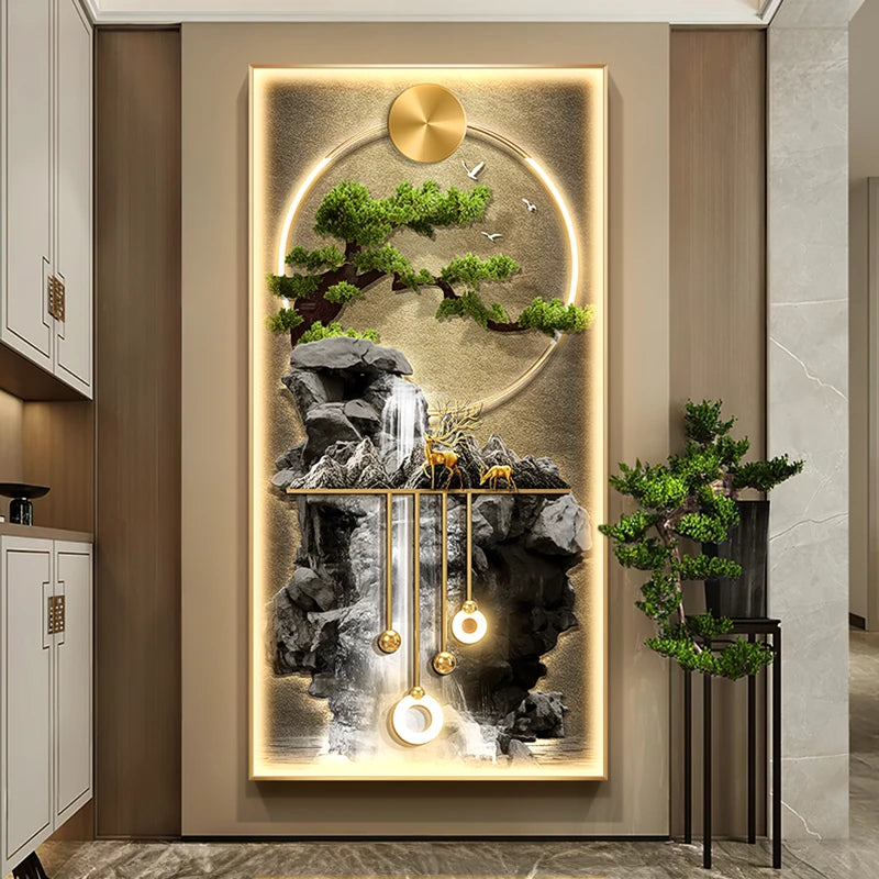 Modern LED Wall Lamp Crystal Porcelain