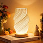3D Printed Table Lamp USB Dimmable Twisted Texture Night