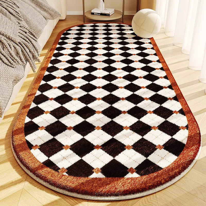 Minimalist Style Bedroom Decor Line Carpet Thick Plush Carpets for Living Room Fluffy Soft Bedside Floor Mat Washable Lounge Rug