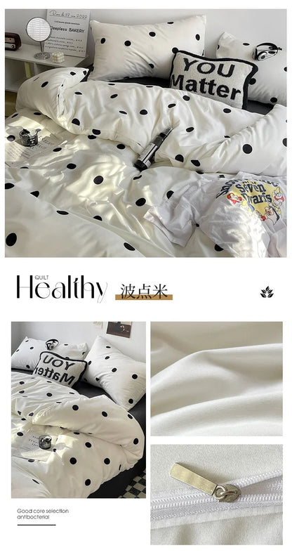 Queen/King Double Single Bed Stripe Bedding Comforter Set with Pillowcase bed sheet Single Full Size Bed Linen Duvet Cover Set