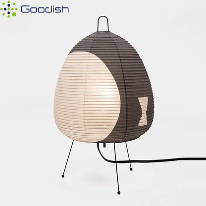 Modern Wabi-sabi Tripod Rice Paper LED Table Lamps
