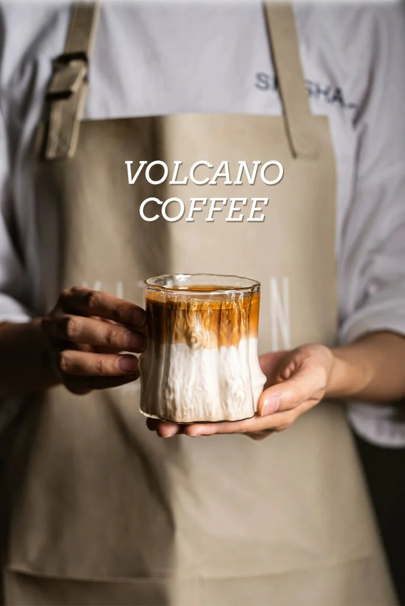 Dirty Coffee Cup Australian White Cup Niche Vintage Latte CupHigh-temperature Resistant Glass Cup High-end American Coffee Cup