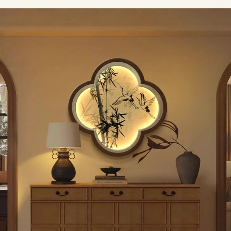 Modern Creative LED Wall Lamp For Living Room Entrance Bedroom Study Dining Hanging Painting Mural Light Lustre Home Decorations