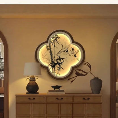 Modern Creative LED Wall Lamp For Living Room Entrance Bedroom Study Dining Hanging Painting Mural Light Lustre Home Decorations