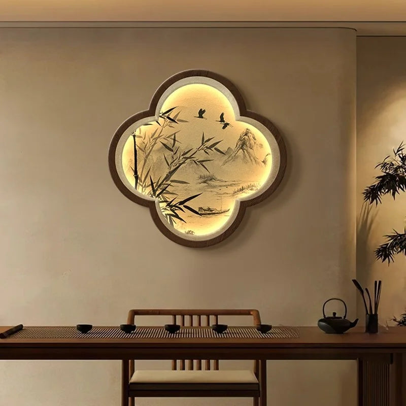 Modern Creative LED Wall Lamp For Living Room Entrance Bedroom Study Dining Hanging Painting Mural Light Lustre Home Decorations