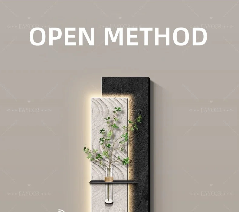Neo-Chinese LED Mural Lamp For Corridor Foyer Living Room Entrance Bedroom Home Decoration Painting Background Wall Light Lustre