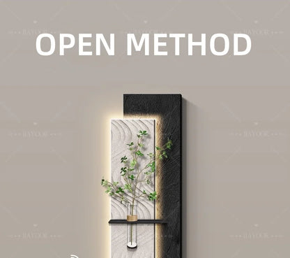 Neo-Chinese LED Mural Lamp For Corridor Foyer Living Room Entrance Bedroom Home Decoration Painting Background Wall Light Lustre